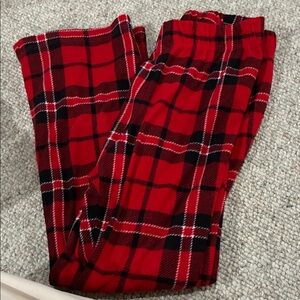 Red Plaid Pajama Pants old navy L 10-12 kids